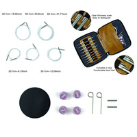 Ensemble d'aiguilles à tricoter circulaires interchangeables 3 pièces en acier inoxydable, cubes de 5 cm, 8 cm, 11,5 cm, détachables pour le tricot de pulls DIY