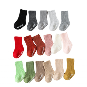 Vente en Gros de Chaussettes de Marche pour Bébé en Coton Chaussons pour Bébé Chaussettes Antidérapantes pour Enfant 0-3 <span class=keywords><strong>Mois</strong></span> - Product Image 3