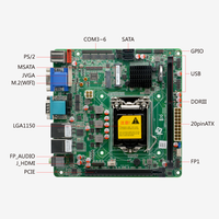 Contrôle industriel intégré MINI ITX tout en un carte mère carte Pc Socket LGA1150 avec jeu de puces Q85