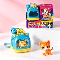 Nouvelle Boîte Mystère Mignonne de Figurines de Chat Assorties, Porte-clés Jouet pour Enfants, Cadeau d'Anniversaire, Décoration de Bureau