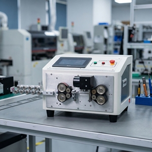 Dénudeur de fils automatique sans marquage 6mm² avec système d'alimentation par courroie, machine de coupe de câbles informatisée sans indentation - Product Image 1