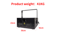 IP65 25W Lazer Lumière Extérieure RVB Animation LED Projecteur DMX512 Contrôlé Pleine Couleur Scène DJ Lumière Ciel Laser avec 100k FB4