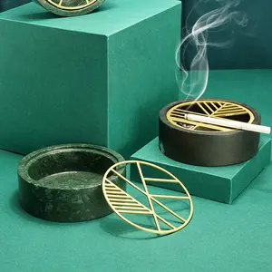 Logo Tùy Chỉnh Sang Trọng Ashtray Rle Gạt Tàn Brass Chất Lượng Cao