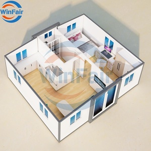 Winfair 40ft container sang trọng đúc sẵn Nhà 5 phòng ngủ nhà di động thép đẩy ra mô-đun văn phòng nhà 40ft - Product Image 3