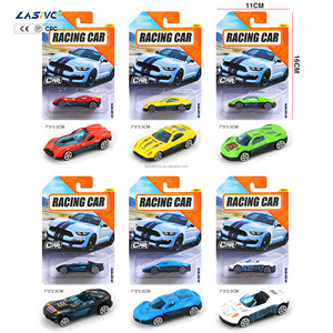LASIVE TOYS Voiture de course miniature en alliage moulé sous pression <span class=keywords><strong>1</strong></span>:64 pour enfants, chariot agricole, voiture de sport, jouet en métal coulé coulissant - Product Image 3