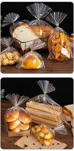 Impresión personalizada en relieve PE masa fermentada pan retráctil bolsa reciclable almacenamiento de alimentos embalaje - Product Image 4