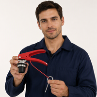 Extincteur haute pression, tête de valve d'extincteur avec goupille de sécurité pour équipement incendie