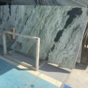 Lussuose Piastrelle in Marmo Verde Smeraldo Shangri-<span class=keywords><strong>La</strong></span> per Pavimenti di Ville di Design - Product Image 6