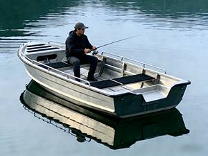 Bote de Aluminio de 2.5m con Soporte para Cañas de Pescar, para <span class=keywords><strong>Pesca</strong></span>, Caza de Patos, Ocio, Transporte y Trabajo, Tamaño Personalizado - Product Image 3