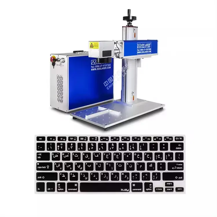 Clavier machine d'impression laser pour Lenovo DELL Mac book ordinateur portable lettre arabe marquage laser sur clavier