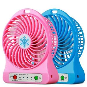 Mini-ventilateur portable rechargeable électrique à 3 vitesses avec USB, impression UV promotionnelle - Product Image 5