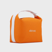 MINFUNG Trousse de Maquillage Grande Capacité Personnalisable avec Logo, Sac de Toilette Portable en Toile pour Femme avec Poignée, Organisateur de Beauté Durable