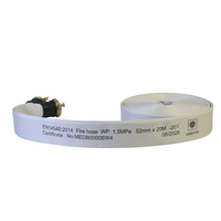 Tuyau d'incendie en PVC de qualité marine avec raccord en laiton Nakajima 2 pouces 20m certifié EN, flexible et durable pour navires
