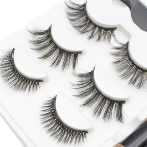 3 paires de Faux Cils magnétiques faits à la main en vison, <span class=keywords><strong>Eyeliner</strong></span> magnétique, ensemble de maquillage de beauté, Faux Cils courts, sans colle - Product Image 6
