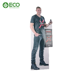 Custom Paper Material Cutout POP Lifesize Cardboard Floor Standee Display Stand Cardboard Standee