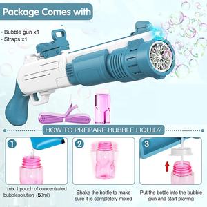 Jouets les plus récents de 2022, machine <span class=keywords><strong>à</strong></span> <span class=keywords><strong>bulles</strong></span> électrique <span class=keywords><strong>à</strong></span> main, 10 trous, pistolet <span class=keywords><strong>à</strong></span> <span class=keywords><strong>bulles</strong></span> automatique, jouet d'extérieur pour enfants, pistolet <span class=keywords><strong>à</strong></span> <span class=keywords><strong>bulles</strong></span> - Product Image 5
