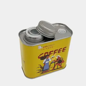 TCE-manufacturer Custom 200g tinplate tin can Coffee Bean tea empty Tin gift box with air value metal Can Coffee tin Packaging