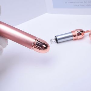 Masajeador facial antienvejecimiento de 24K con logotipo gratis, masajeador facial antiarrugas, masajeador de elevación de cara y cuello Tera Hertz - Product Image 6