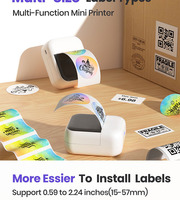 Printer Label Mini Pabrik untuk Android IOS Bluetooth, untuk Organisasi Dapur Rumah, Stiker, Tato, Ukuran 57mm