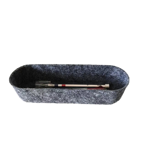 Ready-Made Fabric Office Organizer Pencil Pen Snack Storage Case Heat-Shaped Design for Miscellaneous Items Recyclable PET