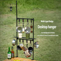Support de lampe multifonctionnel détachable KingGear pour camping en extérieur, support de rangement, support de lampe suspendu