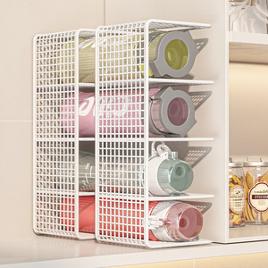 Étagère de rangement de cuisine à 4 niveaux, organiseur de placard en fer, étagère multi-étages pour ustensiles de cuisine - Product Image 2