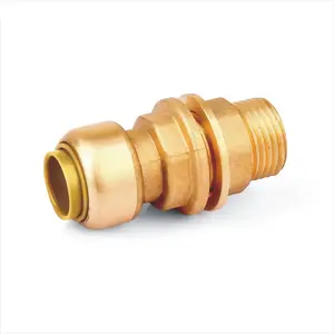 WaterMark Bspp Push To Connect Fitting C46500 1/2" 1" Lead Free brass push fit plumbing fittings OEM service
