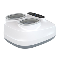 Masseur électrique pour les pieds et les jambes Shiatsu avec chauffage infrarouge, vibration, compression d'air, rouleaux électriques, pétrissage profond