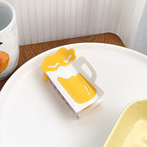 DOWELL, pinzas para el pelo con temática de comida divertida personalizada, hamburguesa, perro caliente, cola, patatas fritas, accesorios para el cabello de plástico de acetato para mujer - Product Image 3