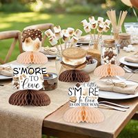 Centros de Mesa de Panal de Abeja de Doble Cara para Baby Shower: ¡Un Poco Más de Amor en Camino!