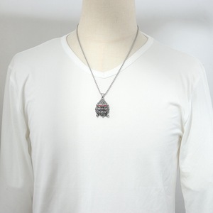 Yunnique-collar con colgante de león de acero inoxidable, estilo Punk, diseño de cara de animal del zodíaco, joyería de moda Retro - Product Image 3