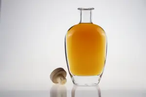 Dikdörtgen cam alkollü içki şişesi/özel benzersiz tasarım çıkartma, sıcak damga, boyama renk