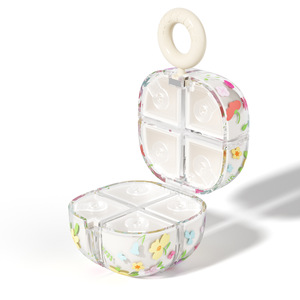 Flacons en plastique PP Avantis avec couvercle à charnière pour médicaments, préservatifs, pilules, herbes, fleurs, pré-stampés à chaud 6dr 13dr 19dr 30dr 60dr - Product Image 1