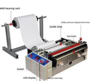Qdmech Protective Film High Efficiency CNC PVC Film Cutting Machine Precise Sheet Cutter Roll Film Slitting Machine