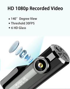 Nouveau alliage Zinc caché Dashcam voiture caméra HD 1080P Vision nocturne enregistrement Auto DVR boucle tableau de bord enregistreur véhicule accessoires - Product Image 3