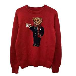 Maglione Invernale da <span class=keywords><strong>Donna</strong></span> RL Brand con Collo Tondo, Lavorazione a Maglia, Ricamo Natalizio con Orso e Pony, Stile Vintage - Product Image 5