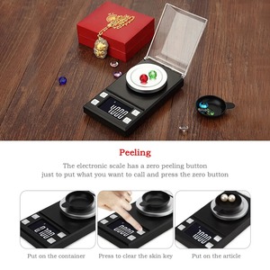0.001g 고정밀 LCD 디스플레이 미니 디지털 저울 금과 보석 계량용 포켓 스케일 - Product Image 3