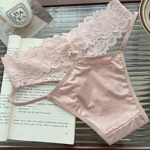 Ingrosso nuovo mutandine in tinta unita traspirante a triangolo vuoto Sexy in raso per biancheria intima da donna - Product Image 3