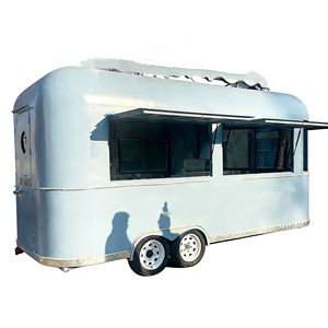 Carrito de Comida Móvil de Acero Inoxidable de Alta Gama, Remolque para Helados, Comida Rápida, Café, Té con Leche, Pasteles y Aperitivos - Product Image 1