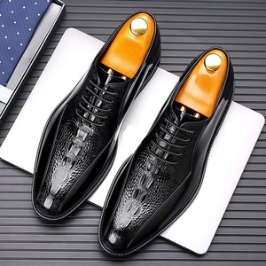 Zapatos de Boda de Diseño de Lujo con Patrón Moderno, Transpirables, Combinables con Todo, Estilo Británico, de Alta Gama, de Cuero Genuino para Negocios - Product Image 2