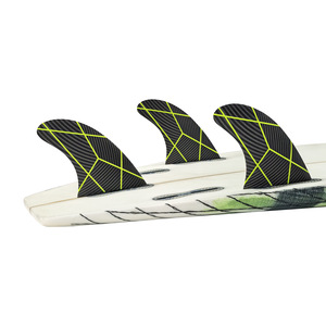 Aileron de planche de surf UPSURF G5M, base FCS2, queue géométrique rayée, taille moyenne - Product Image 3