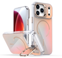 Funda para Teléfono con Soporte Magnético para Carga Inalámbrica y Cámara con Color Degradado para iPhone 17 Pro Air Max 16 Plus 15 14 13 12 11
