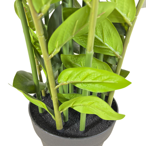 ต้นไม้ Zz ประดิษฐ์จากธรรมชาติเกือบ140ซม. กระถาง Zamiifolia เทียมต้นไม้เงินจีนสำหรับการตกแต่งในร่ม - Product Image 6