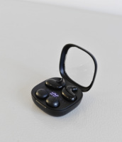 Pack de deux écouteurs intra-auriculaires TWS légers avec chargement Type-C V6.0, miroir de maquillage, pour loisirs et divertissement