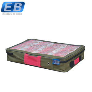 Bolsa de Seguridad para Efectivo EB CP-800-100AB Verde Rosa con Certificación CE, Bolsa de Depósito de Dinero Duradera de Tela Oxford con Cremallera y PVC para Uso en Cajeros Automáticos y Comercios - Product Image 2