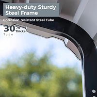 Kits de cochera metálica para caravanas con techo de hierro, impermeables, de alta resistencia, para 2 coches, cobertizo exterior para estacionamiento de coches, SUV, camiones y tractores