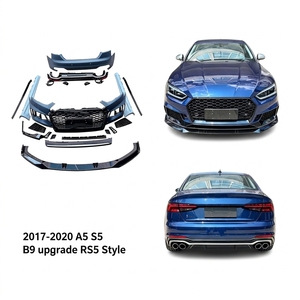 Kit Carrozzeria Stile RS5 per Audi <span class=keywords><strong>A5</strong></span> S5 B9 2017-2020, Aggiornamento Paraurti Anteriore e Posteriore con Griglia - Product Image 1