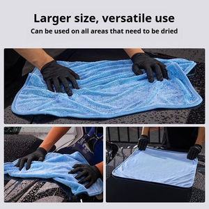 Toalla de Microfibra Absorbente de Secado para Protección de Pintura de Carrocería de Automóvil, Personalizada de Doble Cara, de <span class=keywords><strong>Gran</strong></span> Tamaño, 50 * 60 cm, 1000-2000 GSM - Product Image 4