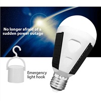 Les ampoules solaires extérieures lumineuses superbes de secours de LED 7W 12W E27/B22 IP65 imperméabilisent l'ampoule menée portative de lumière solaire