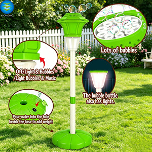 Machine à bulles réglable avec lumière et musique, souffleur de bulles automatique pour l'extérieur, pour enfants, en plastique, pour les fêtes - Product Image 5